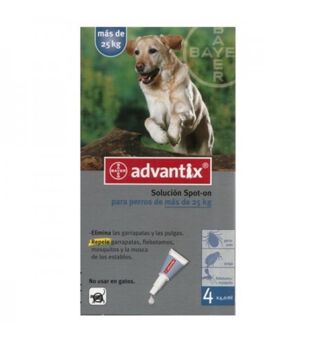 ADVANTIX 400 (25-40KG, 4 PIPETAS)